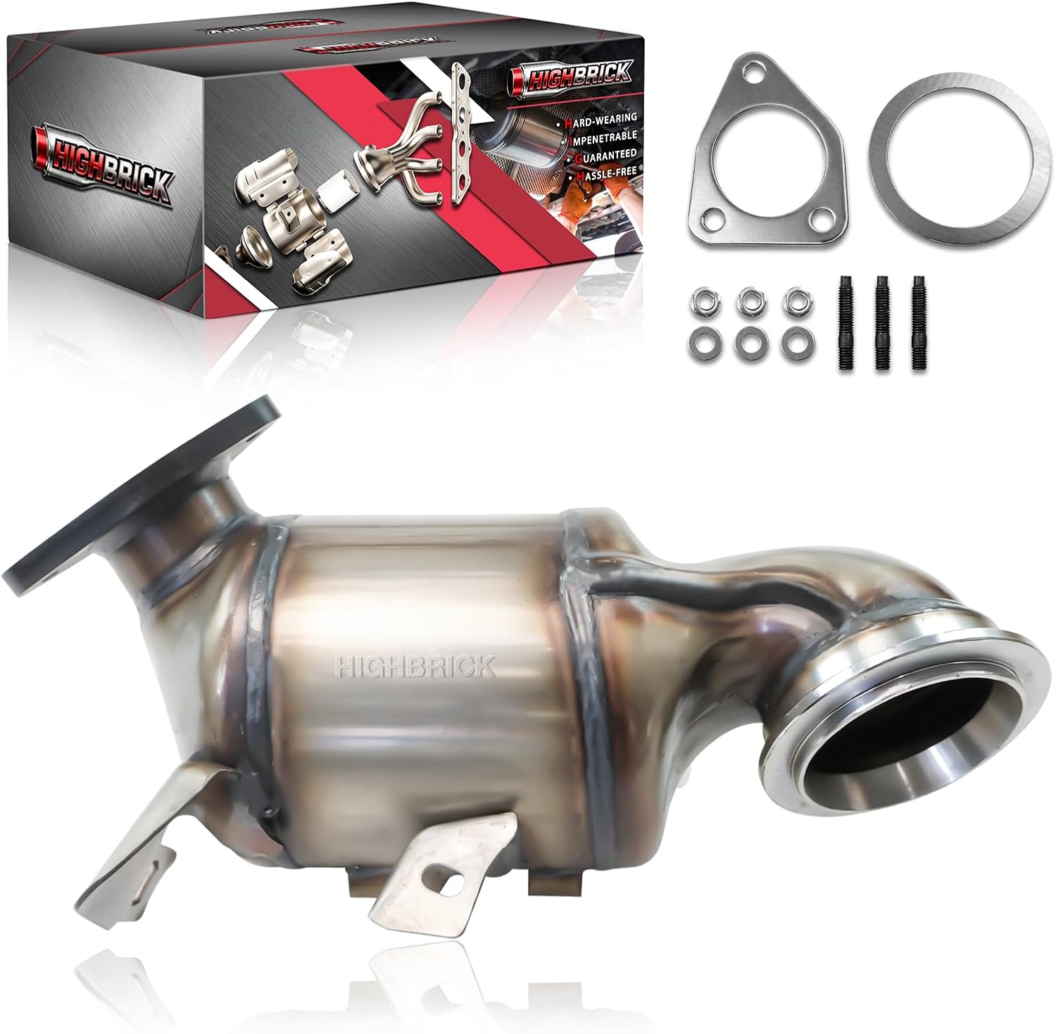 Front Catalytic Converter Kit Compatible with 2011-2016 Chevrolet Cruze, Trax, Sonic 1.4L (EPA Compliant)