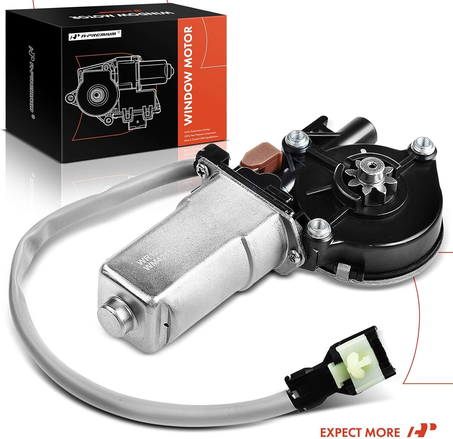 A-Premium Power Window Lift Motor Compatible with Kia Sorento 2003-2009, Sedona 2002-2005, Replace# 824603E000, 834603E000