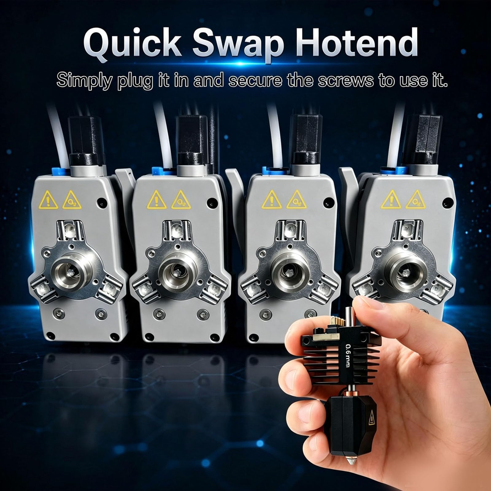 Extrusor Hotend para Impresora 3D, Cabezal de Extrusión con