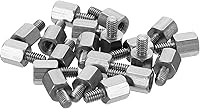 Vista 35 de PATIKIL M2x9mm+0.157 in Macho-Hembra Hex Standoff, paquete de 20 tornillos de acero inoxidable para placas base, cajas de computadora, placas