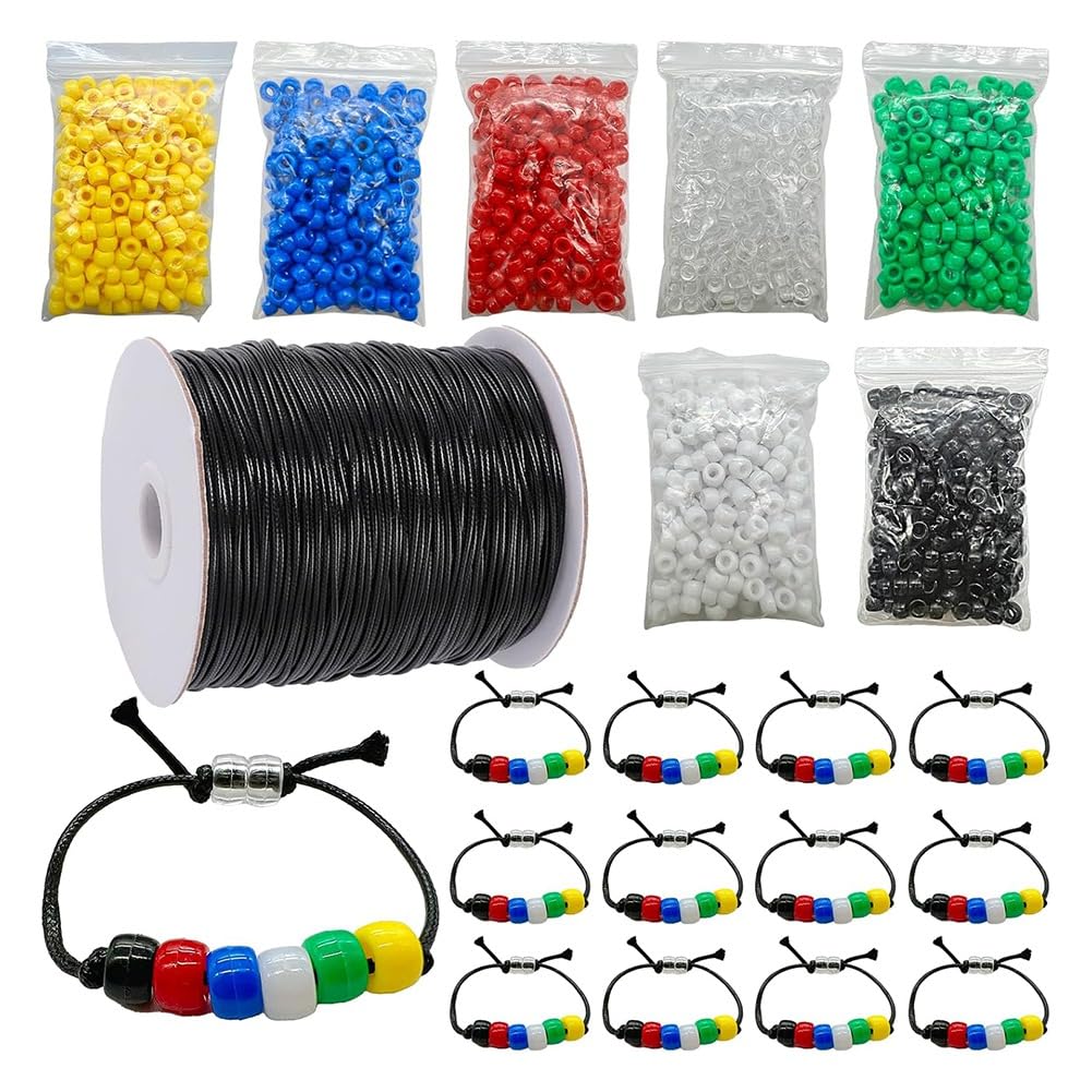 Perles chrétiennes pour bracelets et fil de 91,4 m pour animer vos ateliers créatifs