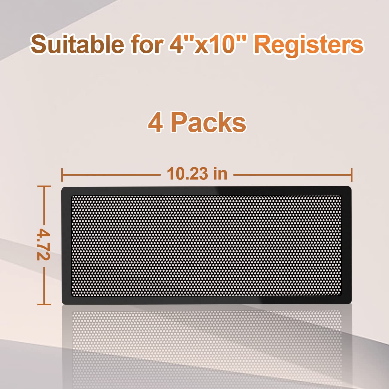 5 Stück Bodenregister-Abdeckungen Mit Netz – 10,2 X 25,4 Cm, Hält Tierhaare & Kleinteile Draußen, Elastisches Band Für Einfache Montage