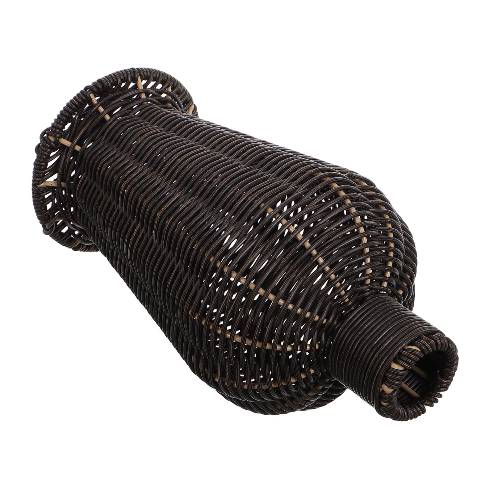 Vase en plastique imitation rotin tressé pour salon et chambre chic
