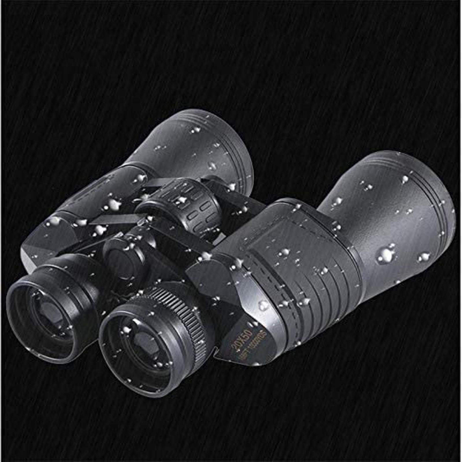 Telescopio portátil Alta Potencia, binoculares 20x50 para Exteriores, Impermeables, antivaho, HD, Ligeros, para Acampar y Viajar, con Soporte para teléfono para Interiores y Exteriores.