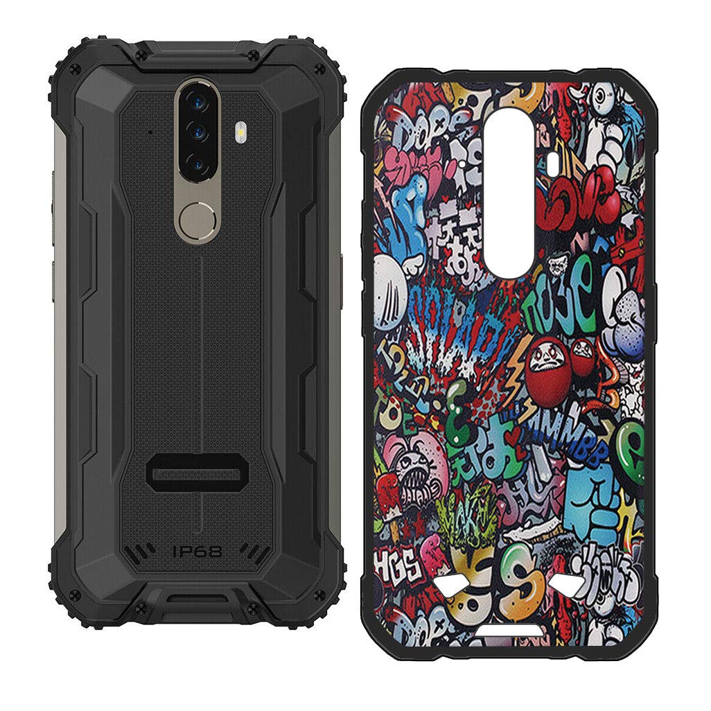 KJYF Custodia per Doogee S58 PRO (5.71) Cover, Protezione Posteriore Morbido Silicone Nero Gel TPU Cover Slim Case per Doogee S58 PRO - WMA24