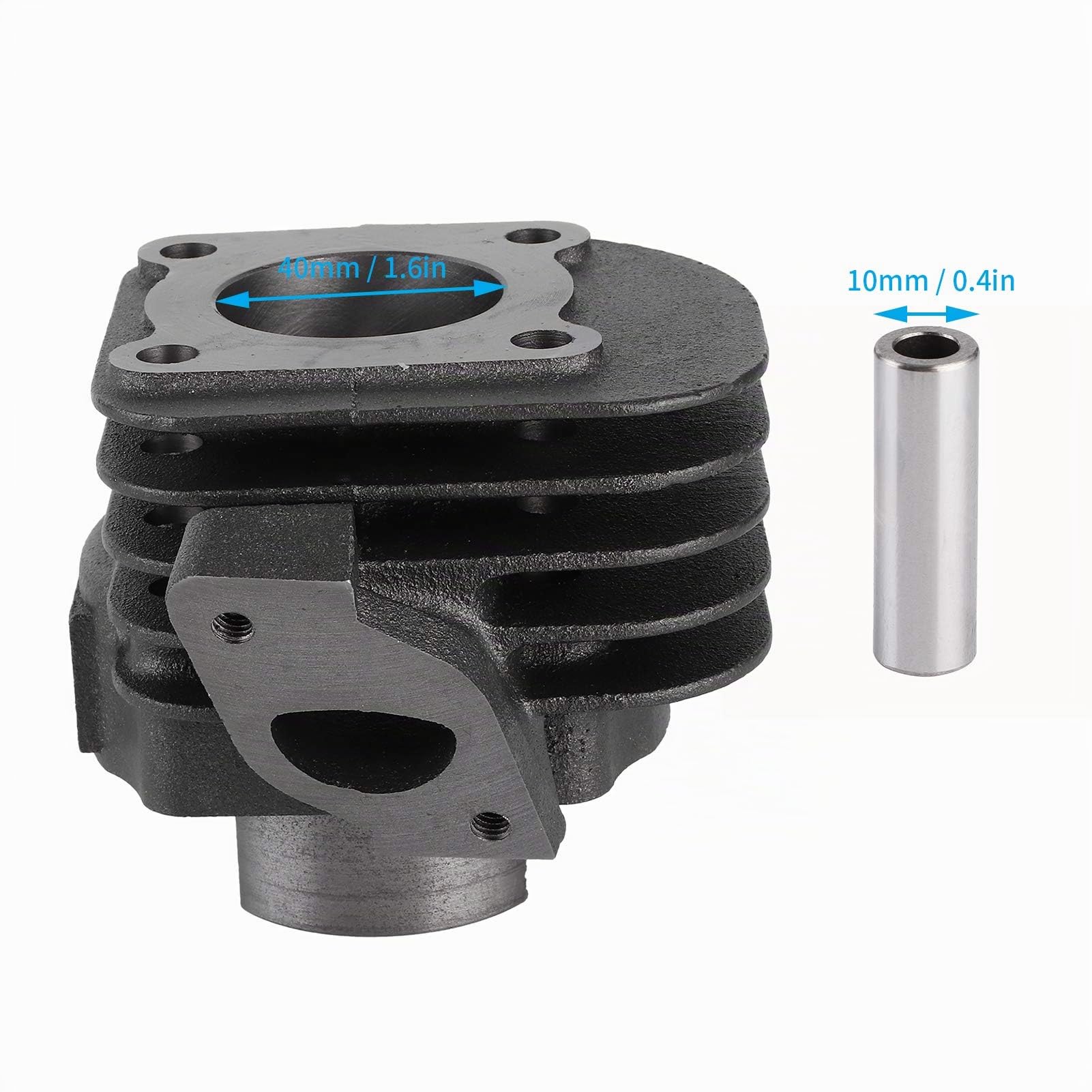 Kit Cylindre 70mm avec Segments Piston, Moteur 2 Temps Haute Performance pour Scooter JOG, Pièces Moto Carburateur Durées de Vie Étendue