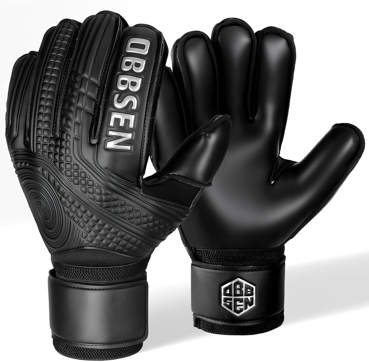 Soccer Goalie Gloves for Kids, Youth&Adult Soccer Goalkeeper Gloves, Strong Grip Anti-Slip Latex Palm Breathable Goalkeeping Gloves with Fingersaves