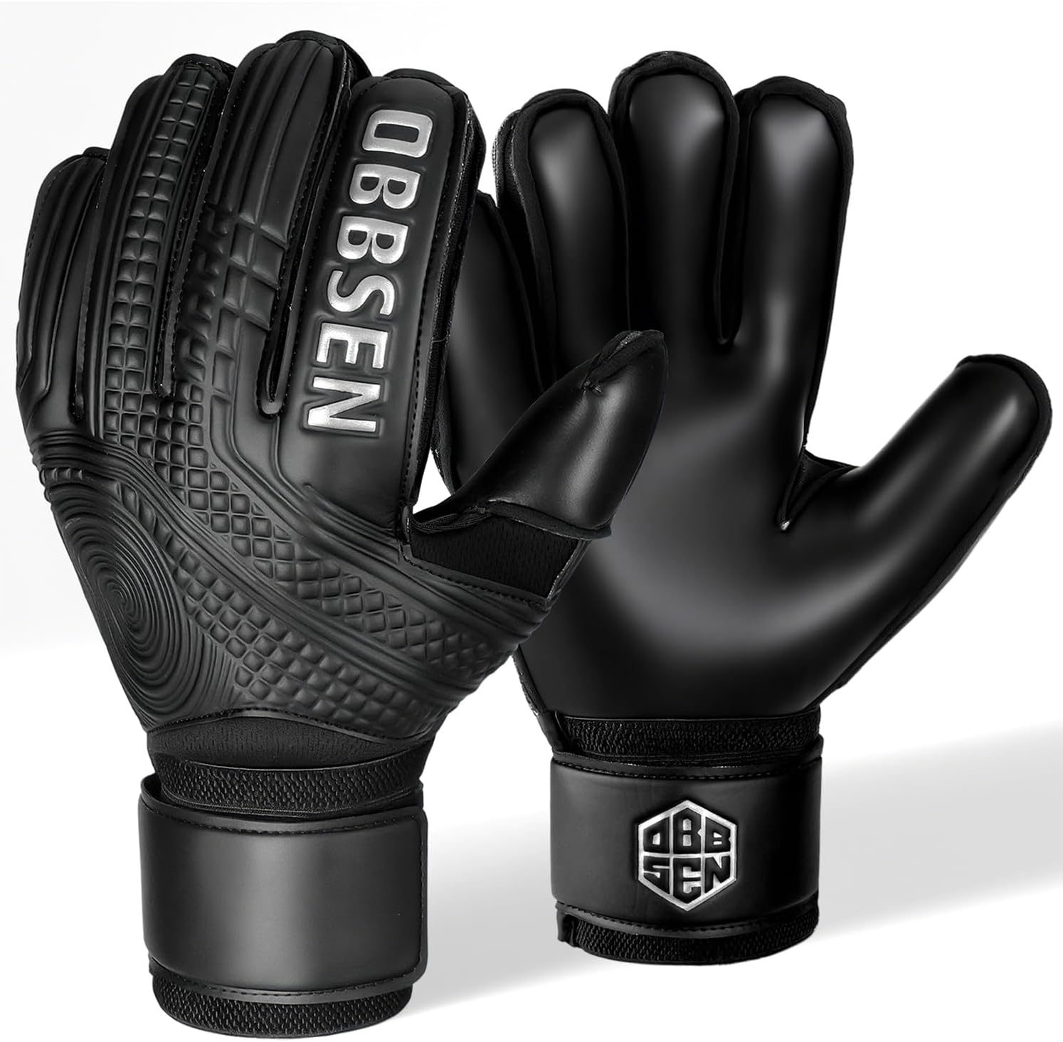 Soccer Goalie Gloves for Kids, Youth&Adult Soccer Goalkeeper Gloves, Strong Grip Anti-Slip Latex Palm Breathable Goalkeeping Gloves with Fingersaves