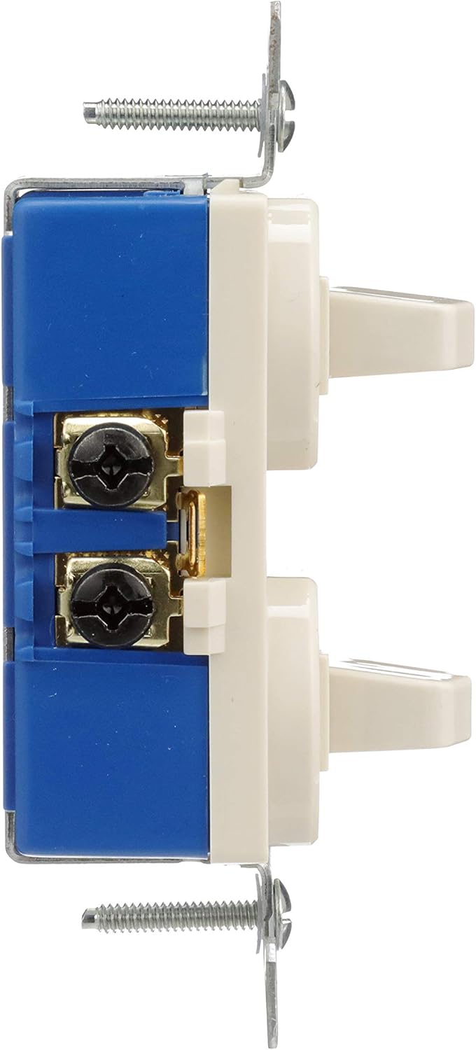 Eaton 271LA 15-Amps 120/277-Volt Traditional Heavy Duty Grade Two Single-Pole Switches, Light Almond