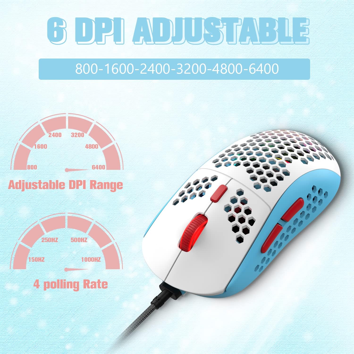 KUIYN 383 PRO Gaming Mouse Wide Compatibility