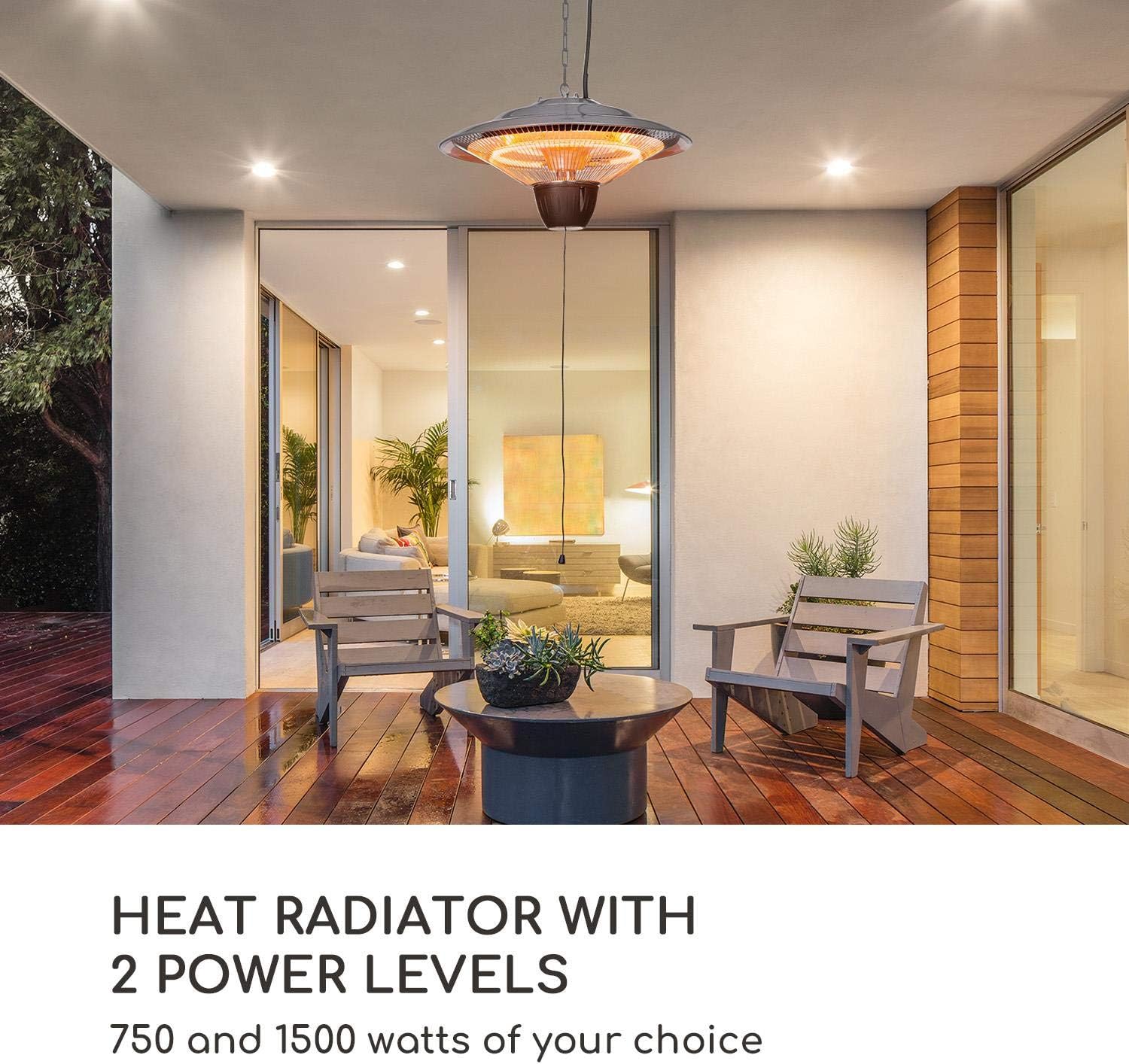 Radiant Heater with Two Power Levels