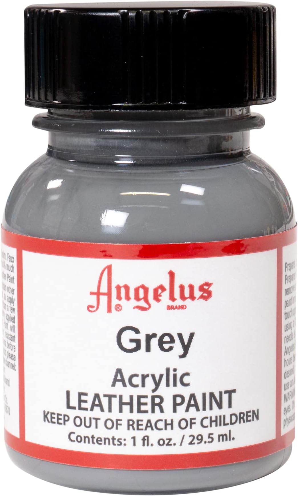 Acrylic Leather Paint, Grey, 1 oz.