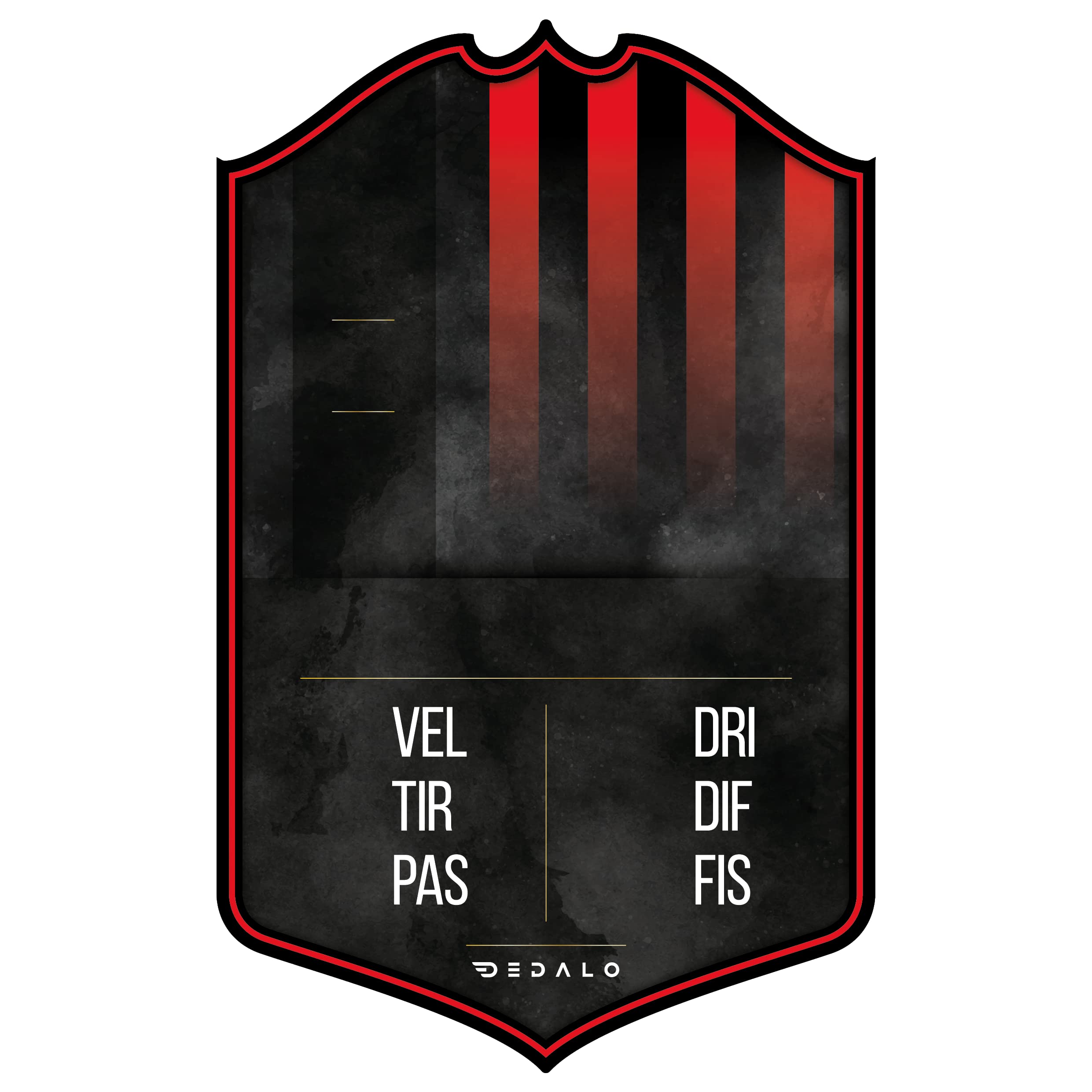 Card Calciatore Personalizzata Stile FUT con Foto Scudetto Statistiche Regalo Calcio