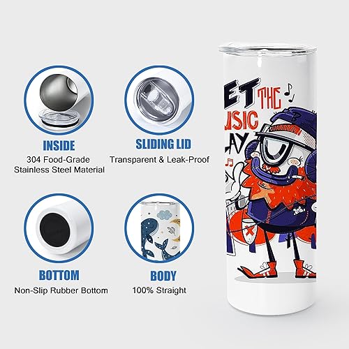 Miniatura 4 de sweet grain Vasos de sublimación de 20 onzas (25 unidades) Vaso de sublimación de acero inoxidable con tapa, pajilla, parte inferior de silicona y