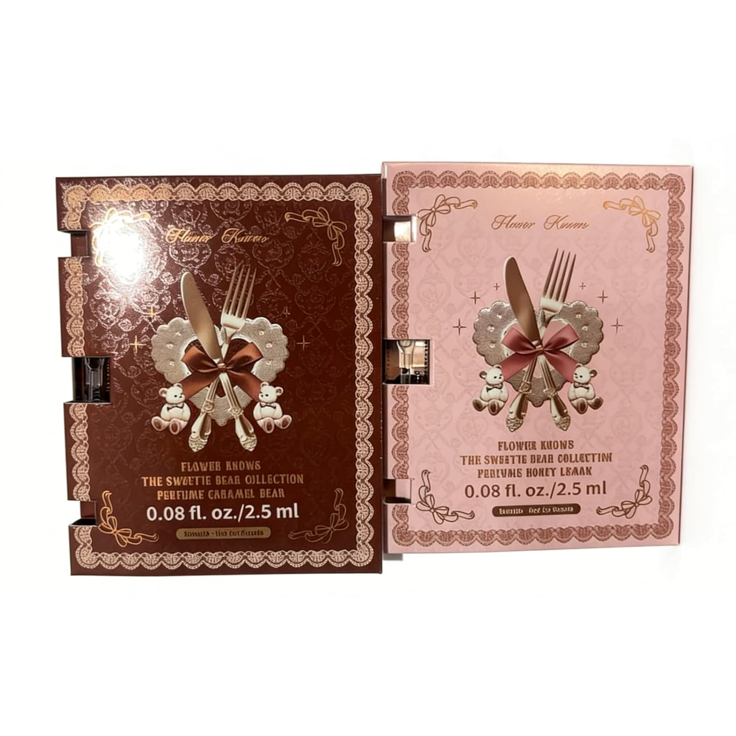 Flower Knows The Sweetie Bear Perfume,Warm Gourmand Fragrance Eau de Parfum Spray Perfume for Women,Sweet Scent With Notes of Candy,Vanilla,Musk,Clean & Vegan Essentials,0.08 fl.oz(Caramel Bear) - Image 2