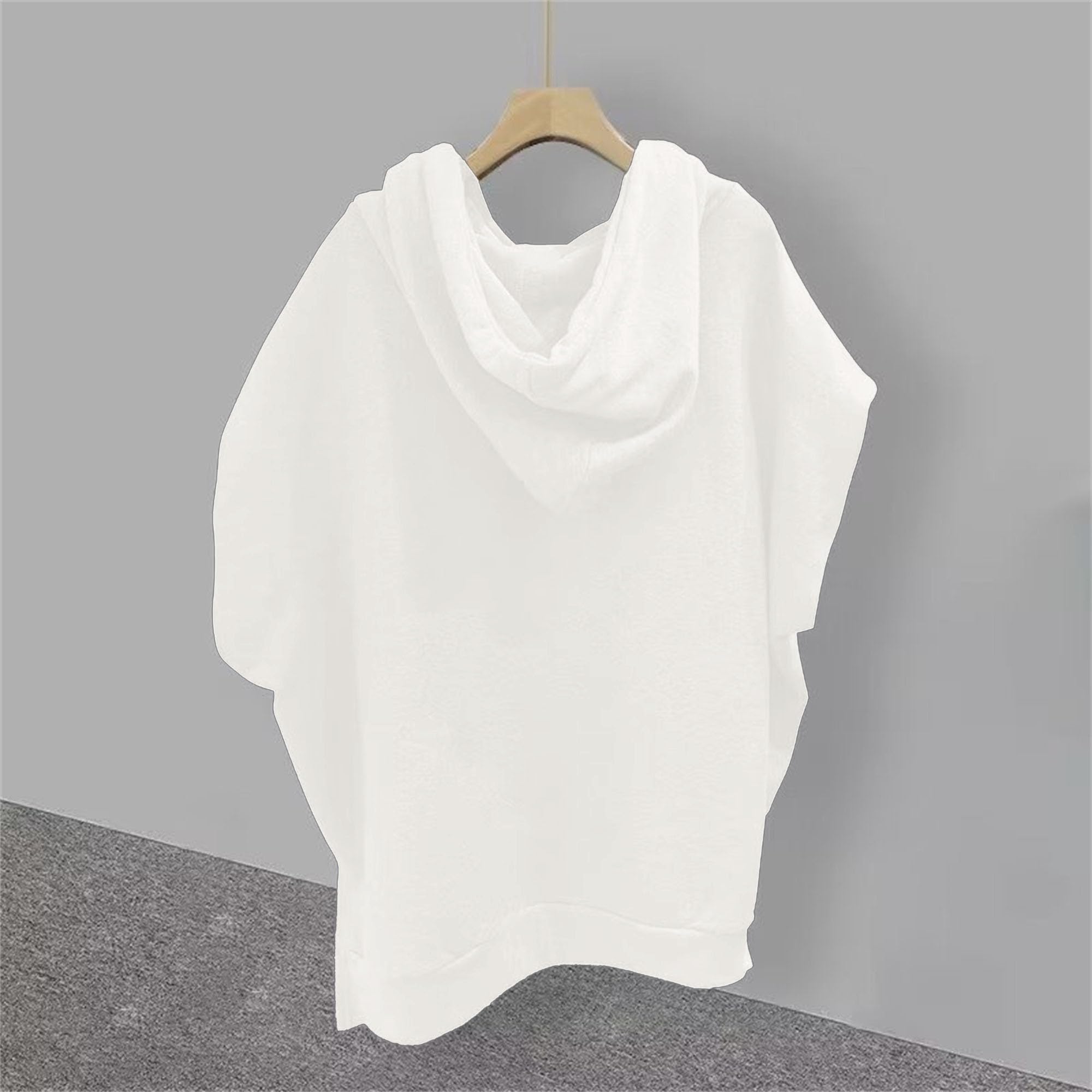 Herren-Tanktop mit 1/4-Reißverschluss und Kapuze, einfache, lockere, klassische Weste für Herren, mit Reißverschluss und Kapuze, ärmelloses Oberteil