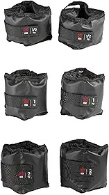 Kit Par Caneleiras Peso 0,5kg + 1kg + 2kg Tornozeleira de Peso Treine em Casa Academia Pilates Fisioterapia Treino Funcional Crossfit