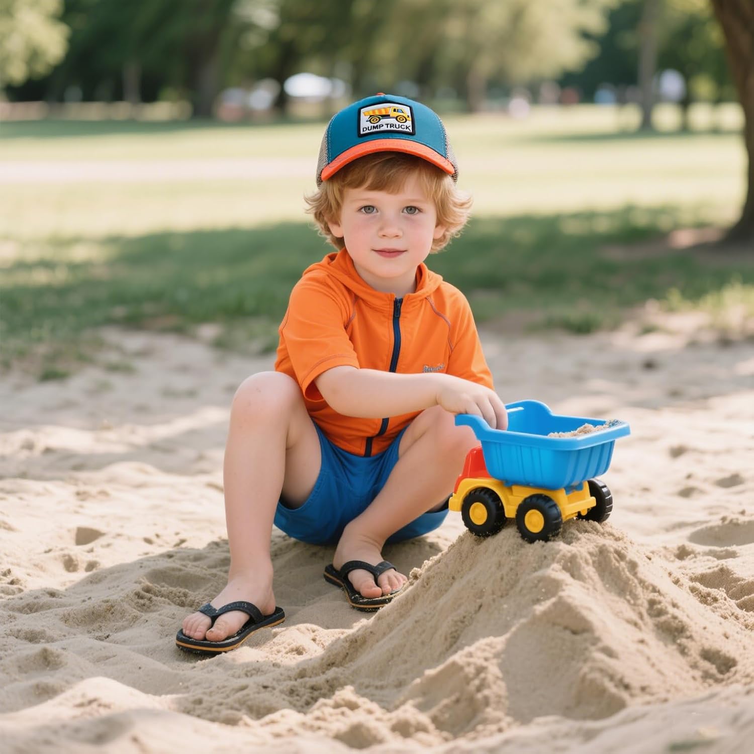Toddler Trucker Hats for Boys and Girls Adjustable Mesh Snapback Baseball Cap for Kids Age 2-6 - Image 6