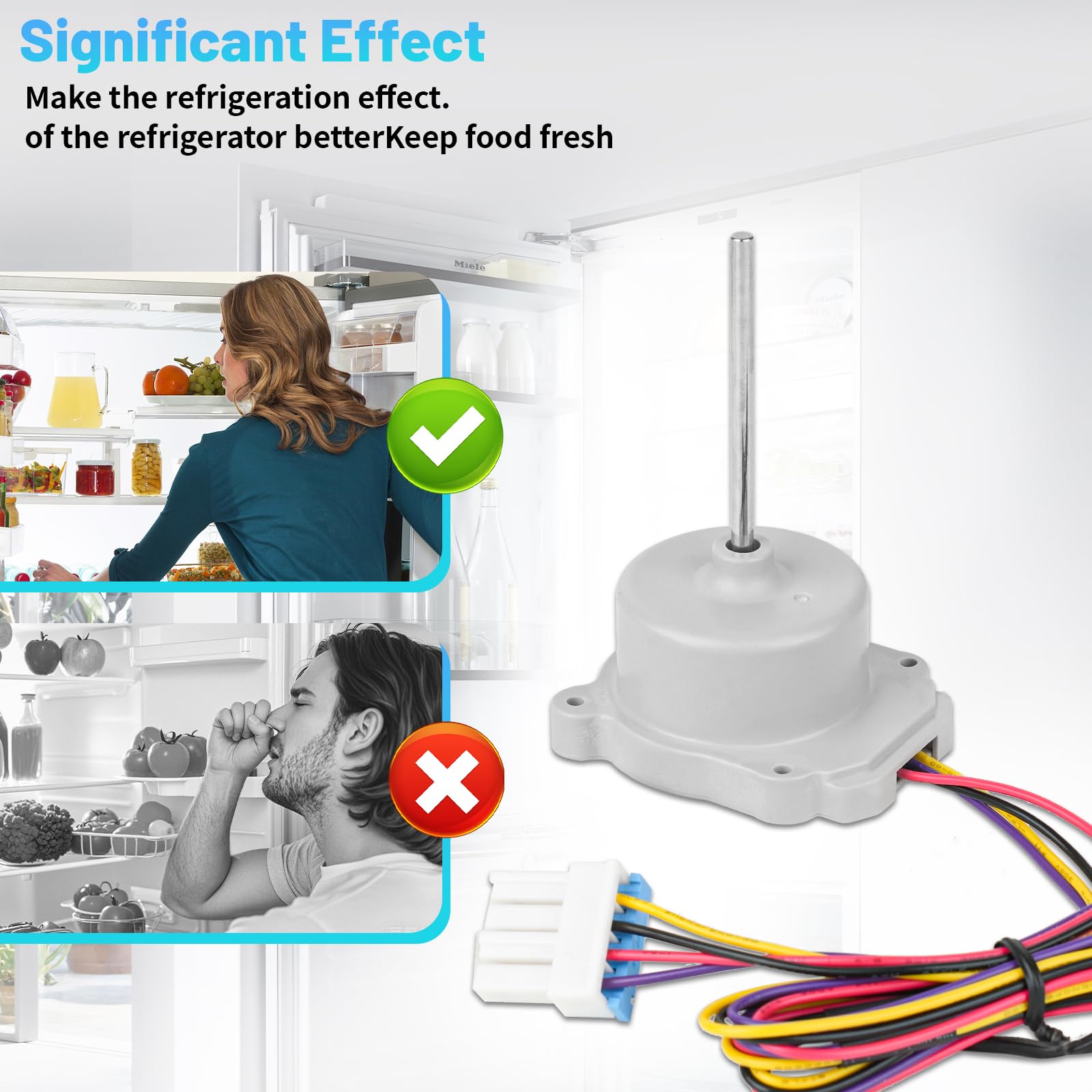 EAU65058313 EAU63103001 - Ventola per frigorifero Evapoartor/condensatore, compatibile con LG Kenmore Freezer ODM-056F-13 AP7178307 EAP16662420 PS16662420