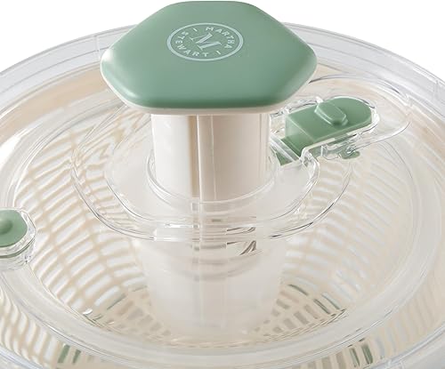 Miniatura 5 de Martha Stewart Gulfwind - Molinillo de ensalada de 6.3 cuartos de galón, wahser de frutas, cuenco para lavar frutas con colador, limpiador vegetal,