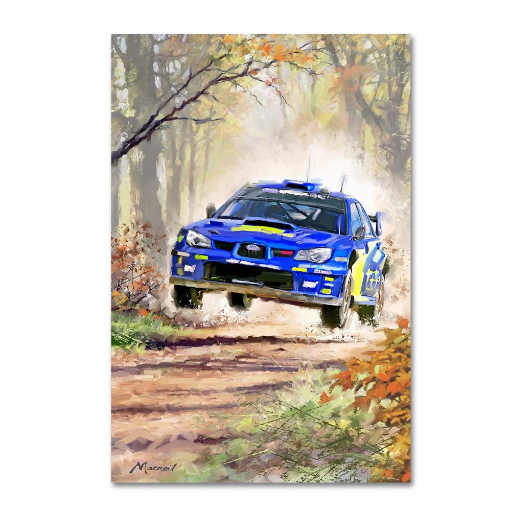 Rally Car by The Macneil Studio, 16x24-Inch Canvas Wall Art