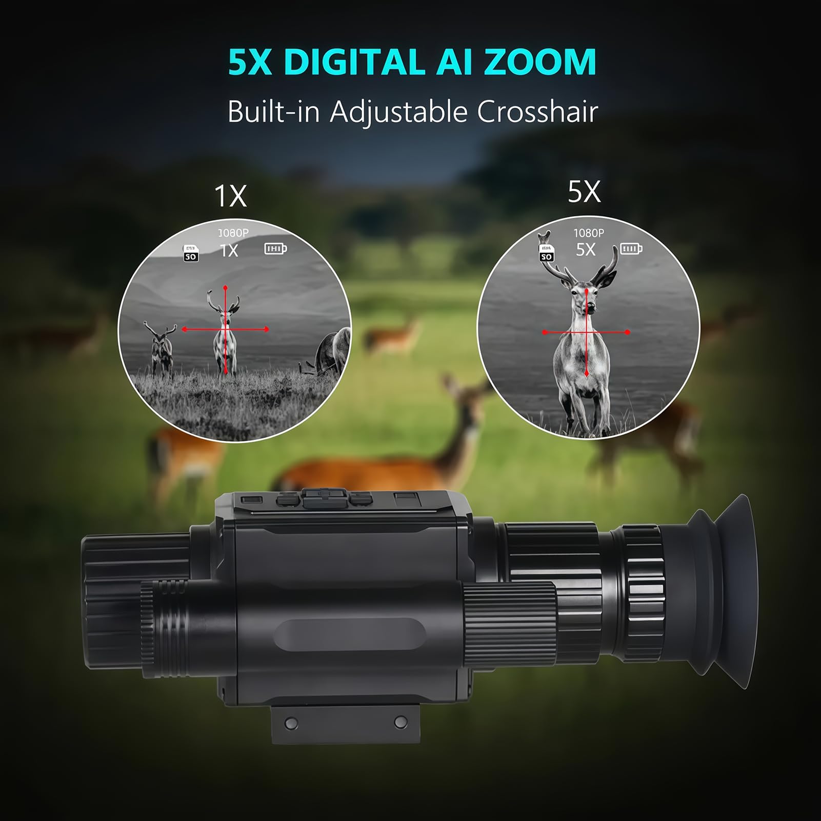Miasazyr NK008 Digital Night Vision Scope for Hunting, Infrared