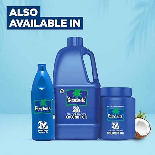 Miniatura 7 de Parachute Aceite de coco 31 onzas líquidas 310fl oz - Aceite de cabello 100 puro y natural sin refinar prensado con expulsor aceite de cocina