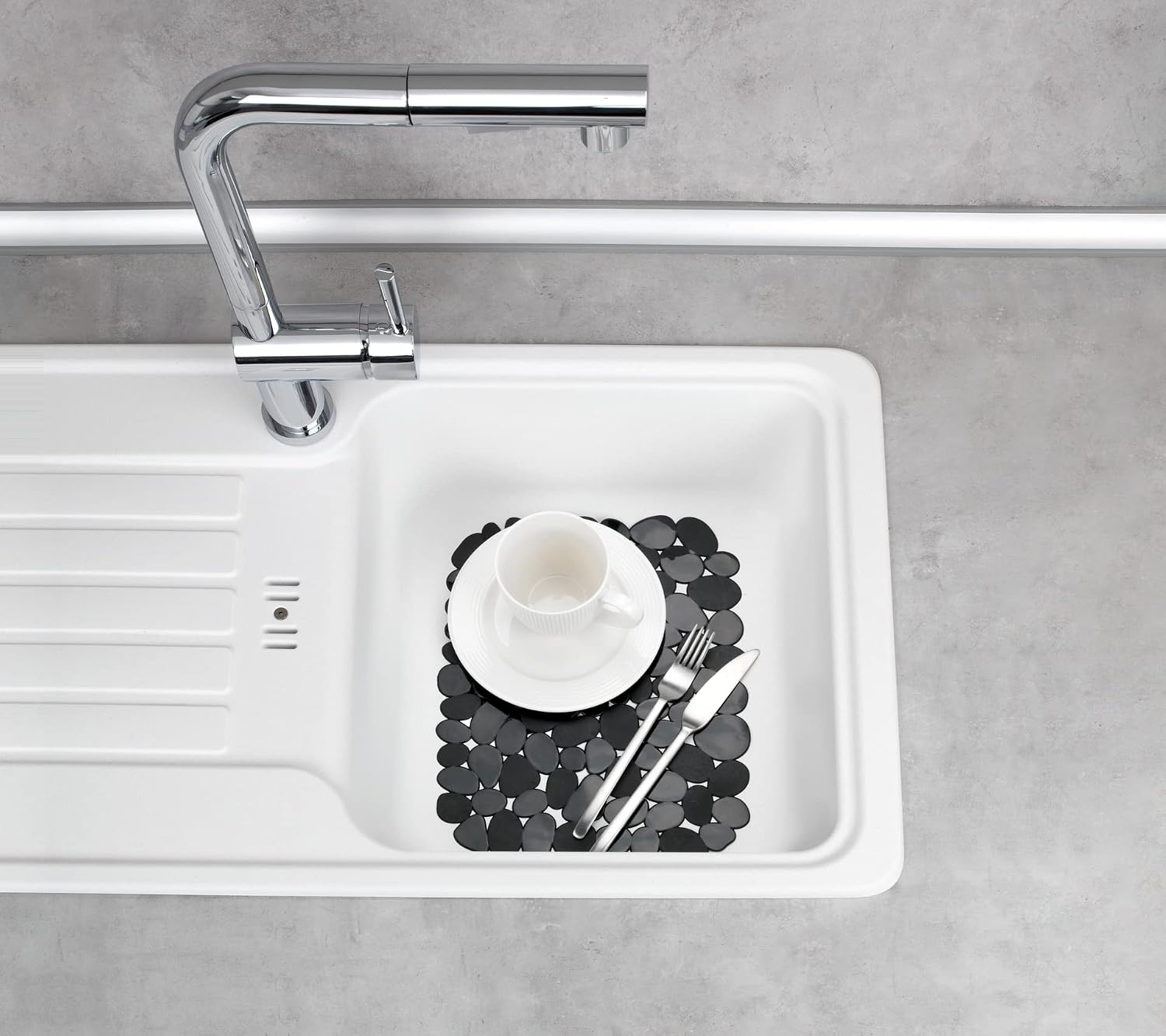 Wenko Sink Insert Stone Black, Maße (B x T): 31 x 26 cm