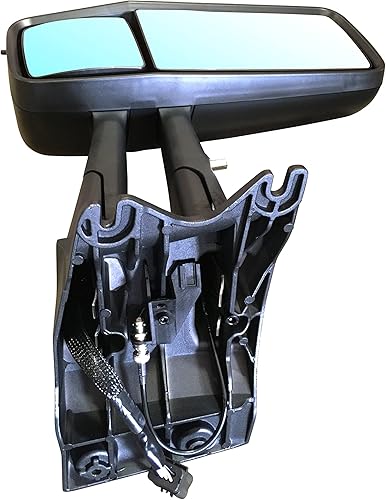 Miniatura 4 de FIT KENWORTH T680 T880 - Espejo de puerta izquierdo para el lado del conductor, negro para modelos 2014, 2015, 2016, 2017, 2018, 2019, 2020 y 2021