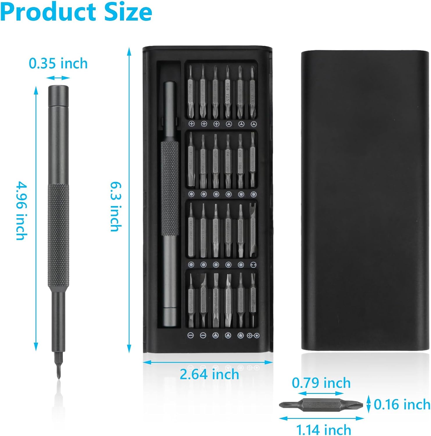 49-in-1 Small Screwdriver Set, Magnetic Screwdriver Set, Mini Screw Driver Set Kit, Repair Precision Tools for Computers, Laptops, Glasses, Watches, Electronic Devices