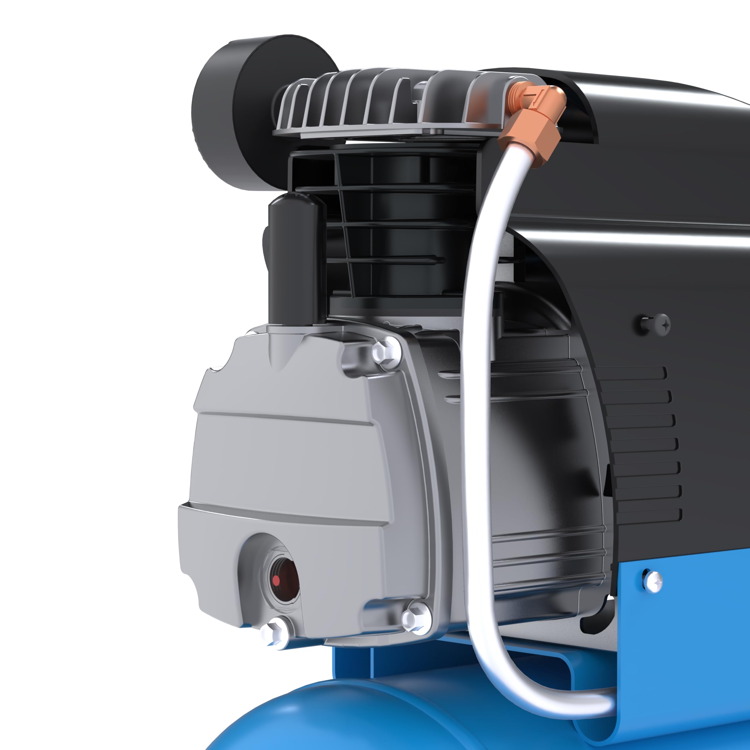 Güde Kompressor 231/10/24 (ölgeschmiert, max. 10 bar, 1500 W, Kessel 24 l, Ansaugleistung 206 l/min, Druckminderer, 2x Manometer, Sicherheitsventil, Kondensatablassschraube, Luftfilter, mobil)