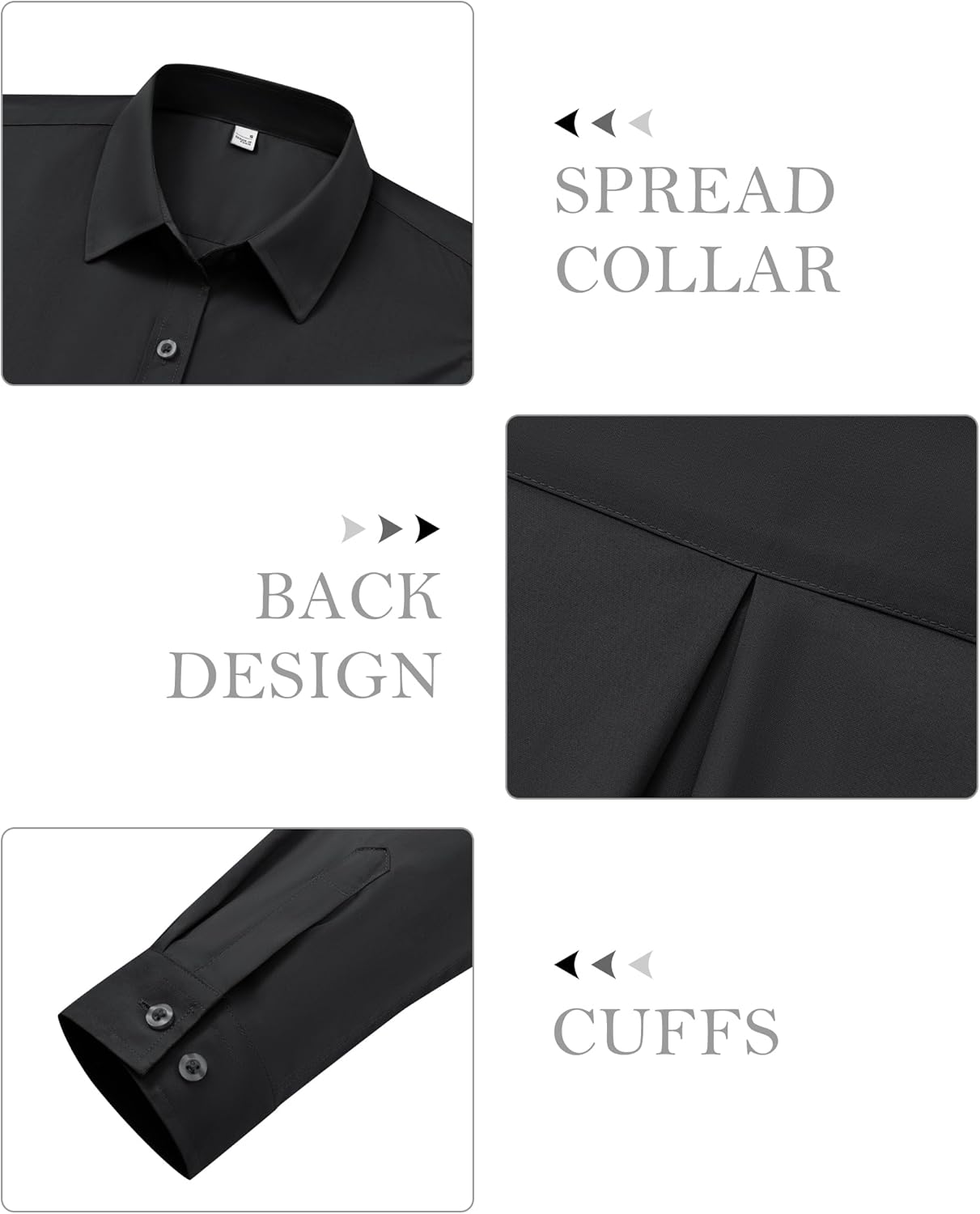 siliteelon Button Down Shirts for Women Dress Shirt Cotton Long Sleeve Collared Shirt Business Work Office Blouse Top - Image 7