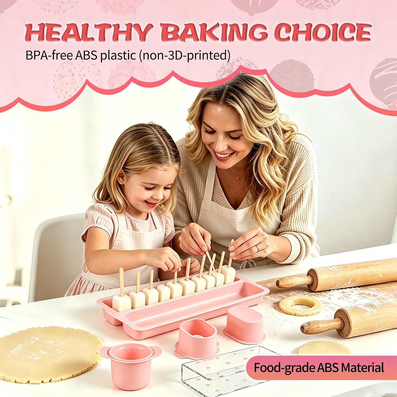 Cake Pop Mold Baking Kit for Homemade Desserts & Candy