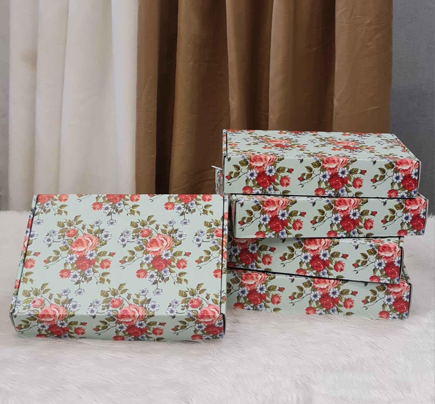 SATYAM KRAFT 5 Pcs Multipurpose Decorative Folding Paper Box Rectangle Cardboard Box DIY Box for Christmas Gift Hamper Gifting Boxes and Decoration Purpose (Rectangular) (25.4 X 30.48 cm) (B0CRL6JKSZ) Amazon Price History, Amazon Price Tracker