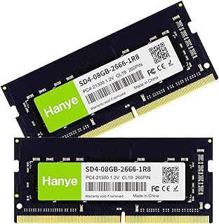 ノートPC用メモリ PC4-21300(DDR4-2666) 16GB(8GBx2枚) SODIMM Hanye 1.2V CL19 260pin SD4-08GB-2666-1R8 国内正規代理店品
