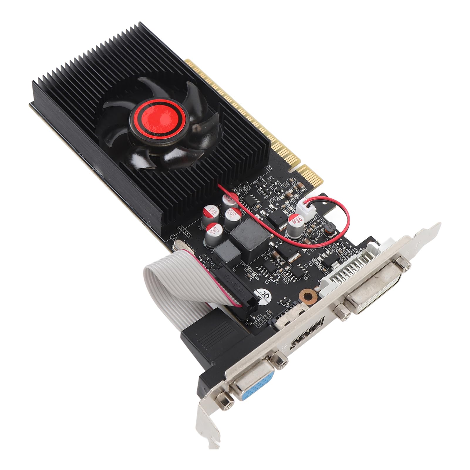 GT730 4 GB DDR3 Karta Graficzna, 128-bitowy Procesor Graficzny z Dual Displayport, Porty DVI VGA HDMI, częstotliwość Podstawowa 650 MHz do Gier i Codzienne Przetwarzanie