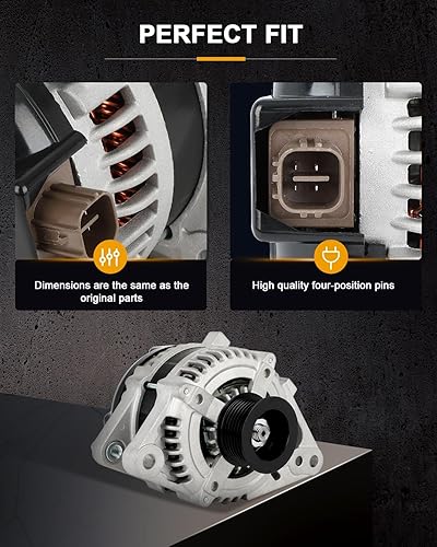 Vista 128 de ROADFAR Reemplazo del alternador para Toyota 2006-2008 para RAV4 11201