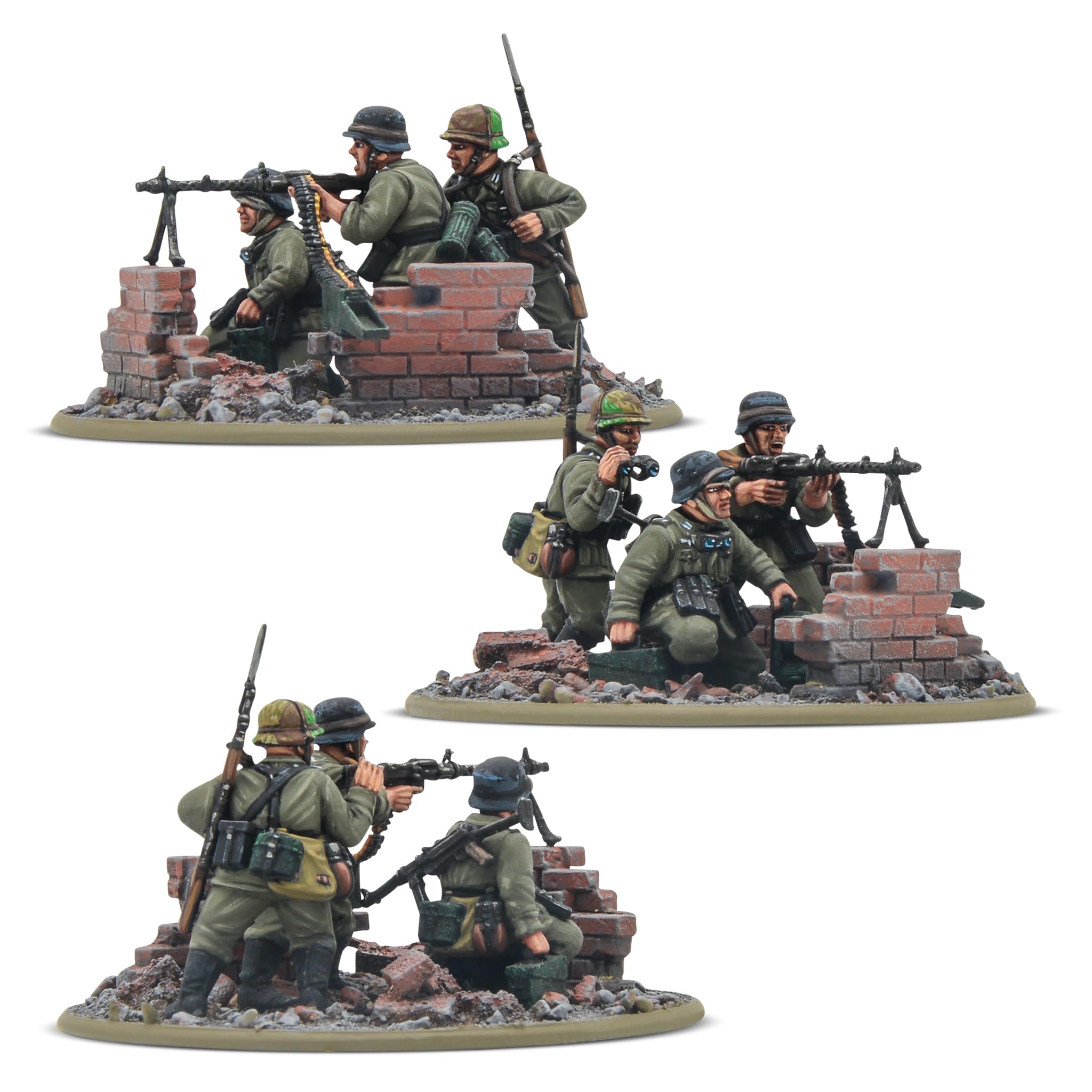 Warlord Games Bundeswehr-Veteranen-Infanterie-Zug – 28 mm große Kunststoff-Miniaturen für Bolzenaktion, sehr detaillierte Miniaturen aus dem 2. Weltkrieg