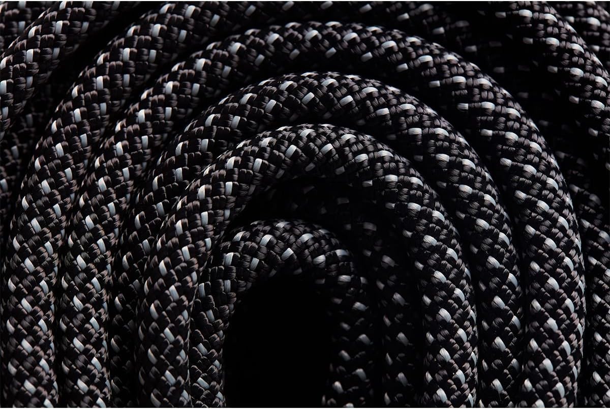 Black Diamond 10.0 Static Rope 65m | Durable Low-Stretch Nylon Core | Smooth Handling | Static Line for Hauling, Rappelling & Rescue