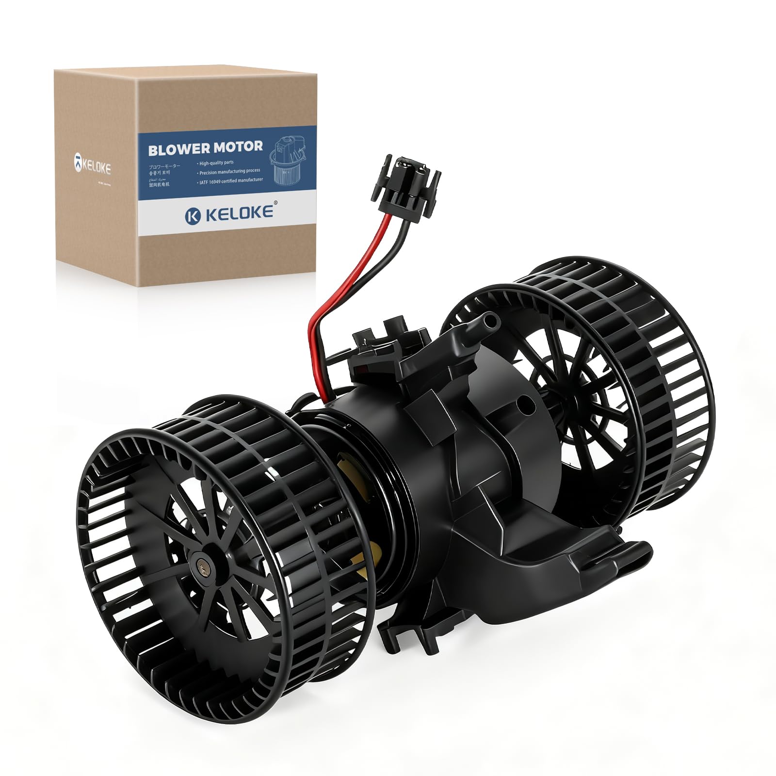 KELOKE Front HVAC Heater Blower Motor Fan Compatible with BMW | 04-10 525i, 525xi, 528i, 528i xDrive, 528xi, 530i, 530xi, 535i, 535i xDrive, 535xi, 545i, 550i, 645Ci, 650i, M5, M6, 700280