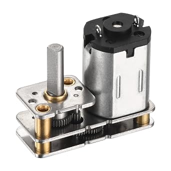 DMiotech 6V 4 Output Shaft Length 10mm Micro DC Speed Reduction Motor | Rated Torque, 200RPM, Mini Metal Gearbox Motor, for RC Car Robot Model DIY RC Toys Engine