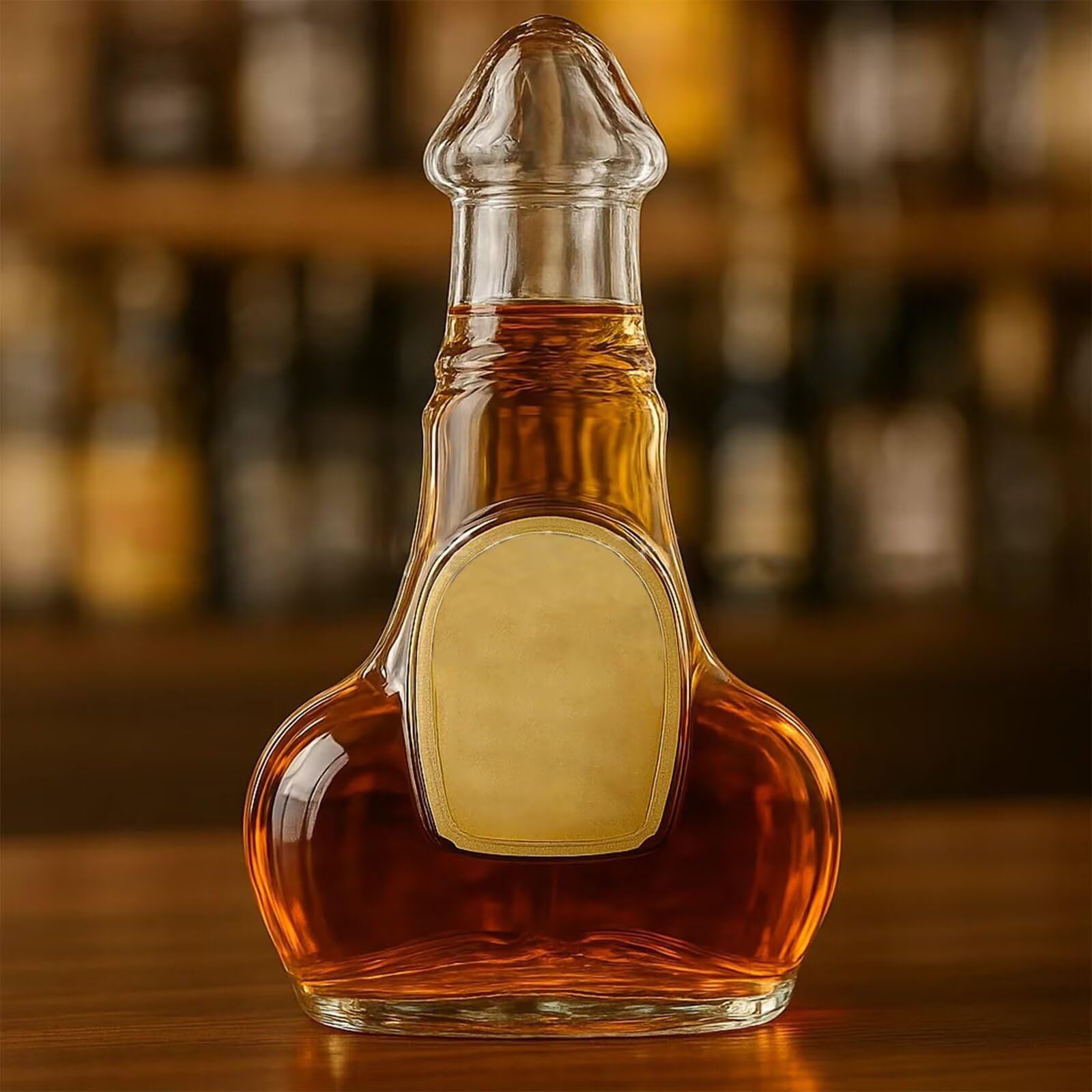 Karafka do whisky - karafka do wina, zabawna butelka do whisky, ręcznie dmuchane karafki ze szkła szczelnego, dzbanek do wina, wyjątkowy prezent na imprezę (C)