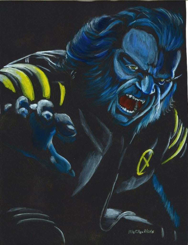 Marvels Xmen the Beast Paintings