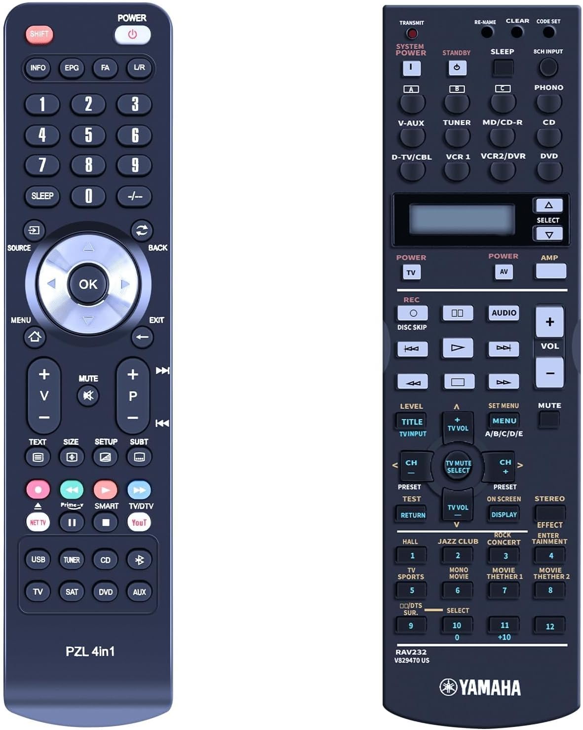 New Replace Remote Control for Yamaha AV Receiver Home Theater System RAV230 RAV231 RAV232 RAV233 RAV234 RX-V1300 HTR-5590 DSP-AX1300 RX-V1300RDS