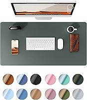 Vista 1 de YSAGi Leather Desk Protector, Office Mat, Large Mouse Mat, Non-Slip PU Leather Blotter, Laptop Desk, Waterproof Writing Pad for Office and Home