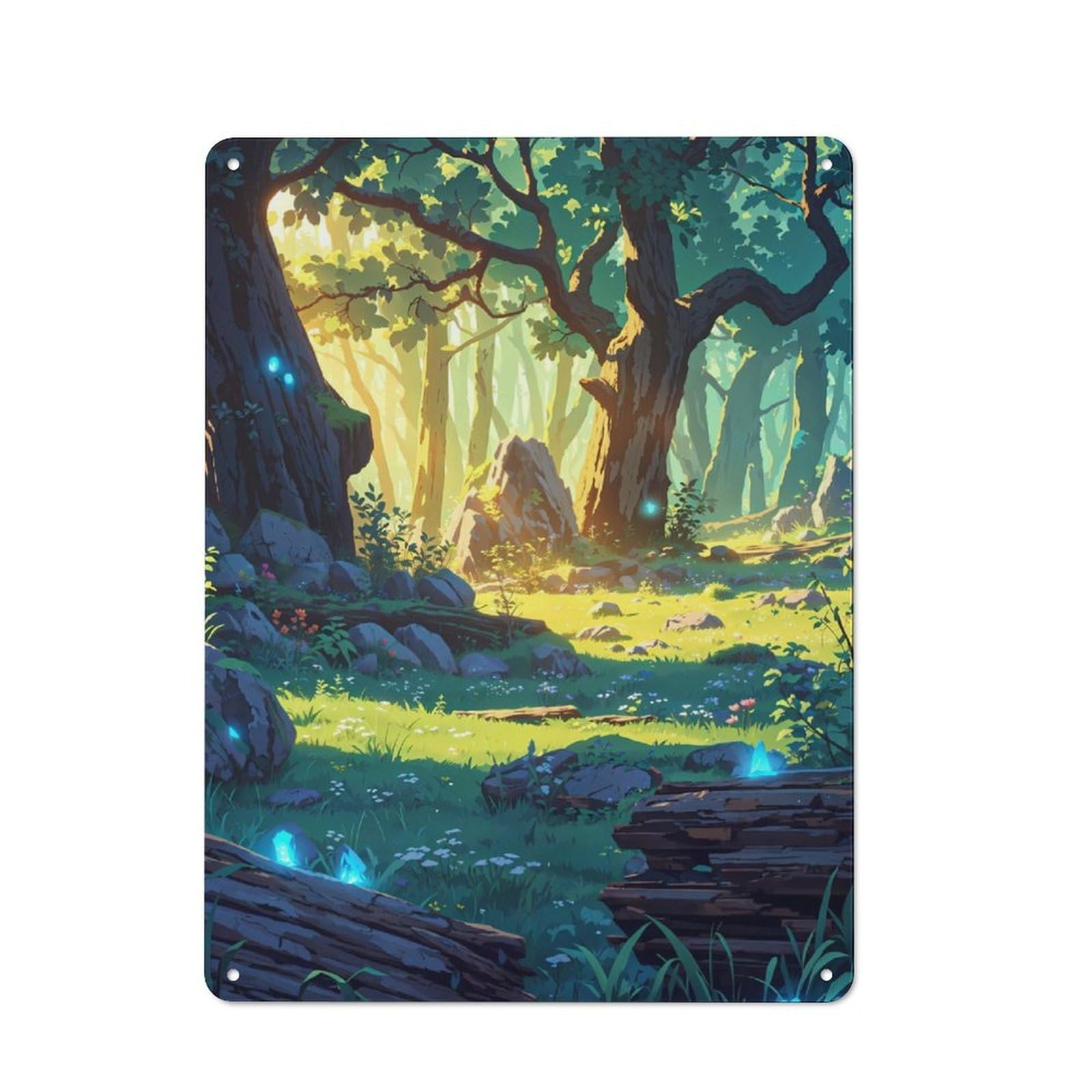 Junmoney Ethereal Thicket Retro Metal Wall Sign 40X30cm With For Home Bar Wall, A Housewarming Gift For Hosts Who Enjoy Retro Interiors