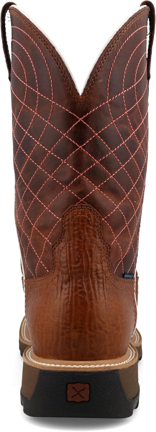 Twisted X Mens 11" Pull On Nano Composite Toe UltraLite X Waterproof Western Work Boot