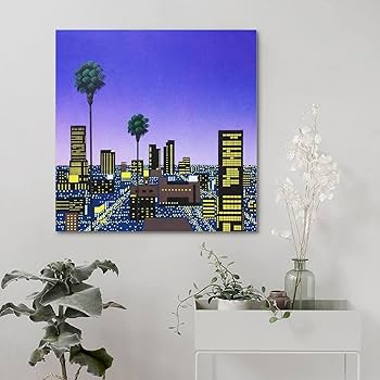 Amazon.co.jp: Hiroshi Nagai永井博画家の作品（都会の夜景 No.7