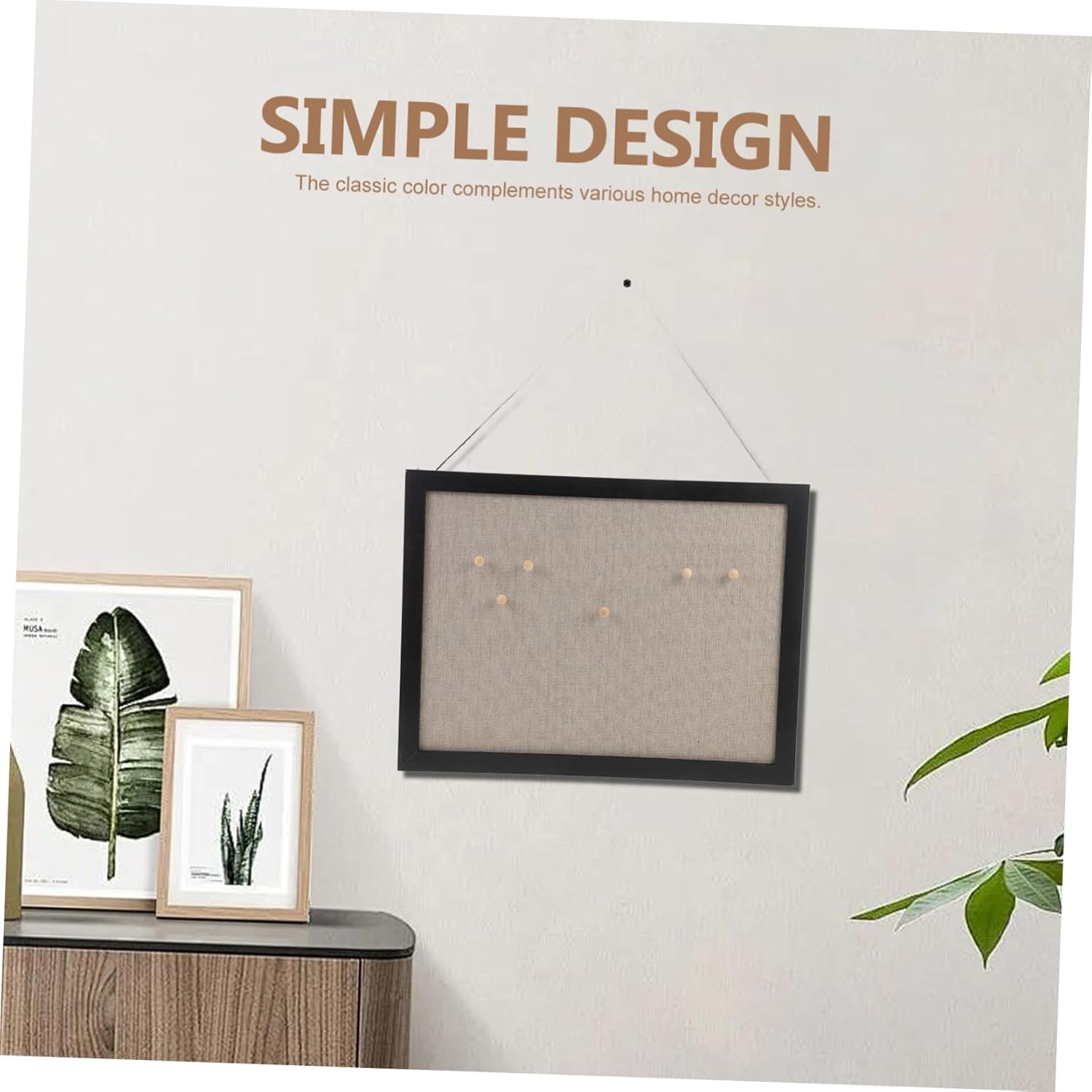 DIY Small Cork Board with Framed Wall Bulletin Board for Office Home Kitchen and School Lightweight Easy to Install for Notes and Photos