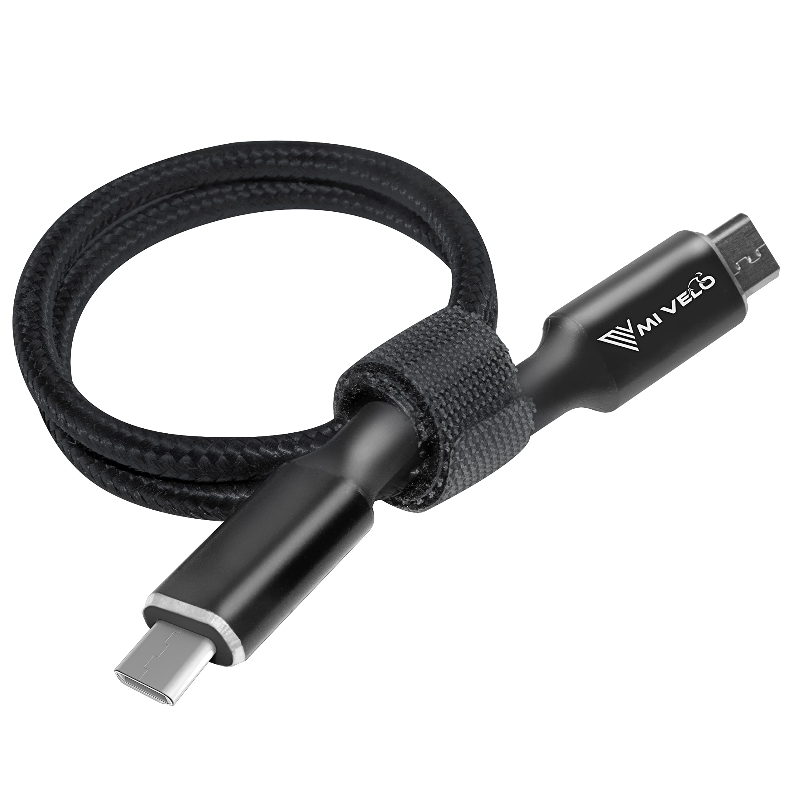 MIVELO E-Bike Ladekabel für Bosch Intuvia, Kiox(außer 300), Nyon (alt) - Micro USB Kabel für E-Bike Display 40 cm, OTG-Funktion, eBike Zubehör